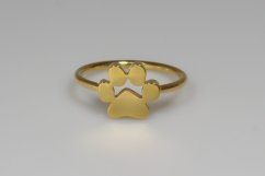 Tlapka (zlatá) - Prsten