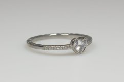 Srdcový třpit - Prsten